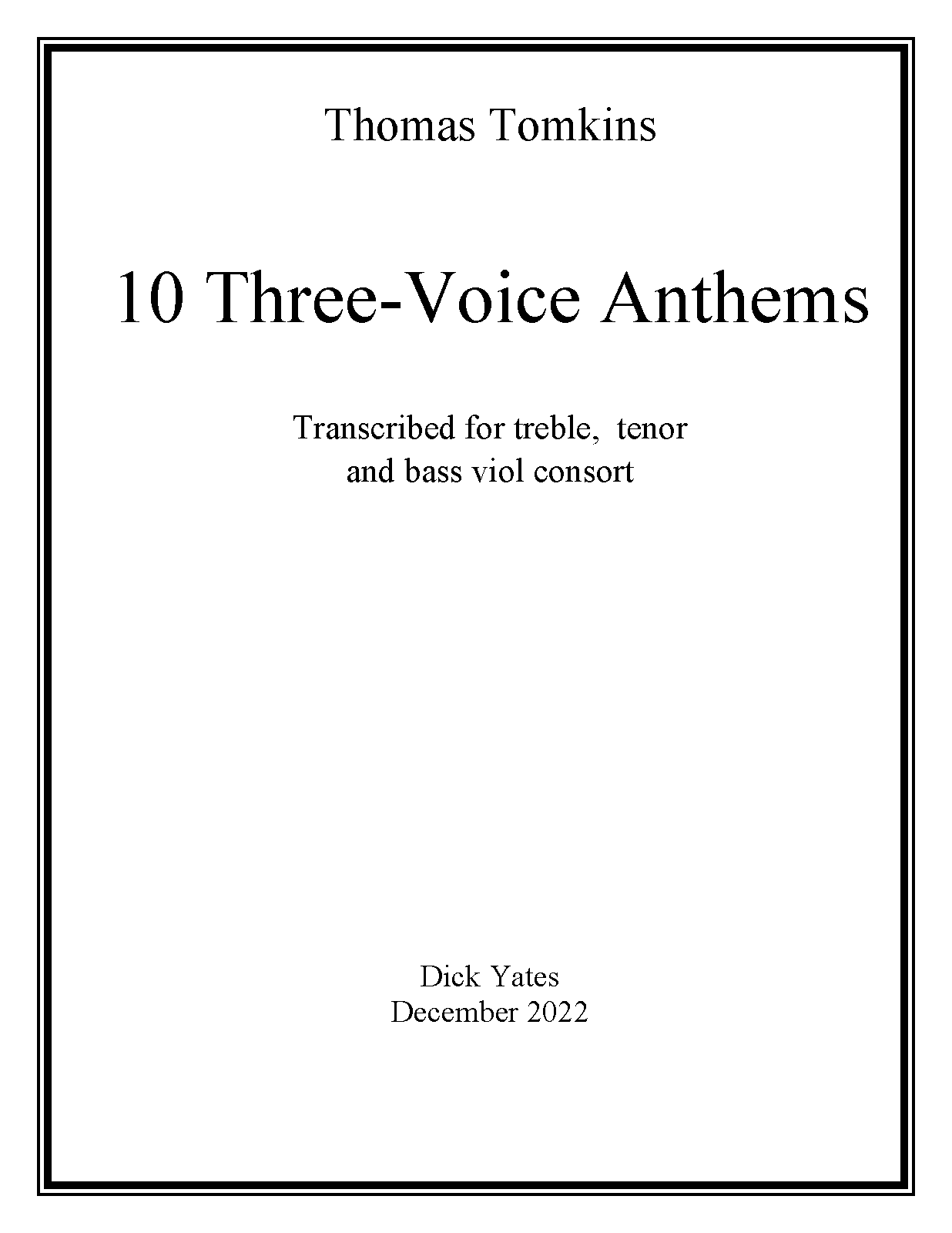 10 Three-Voice Anthems