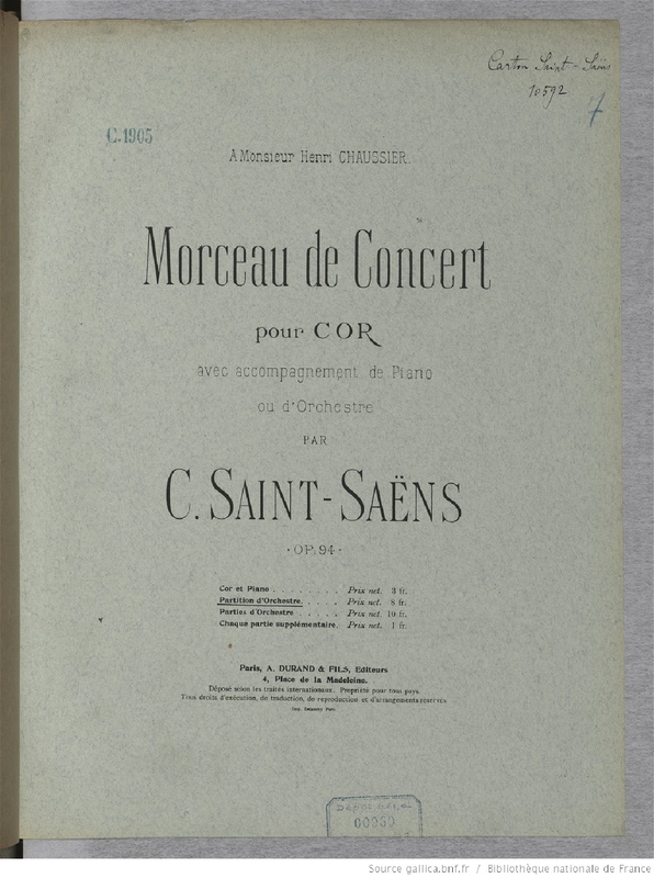Morceau de concert, Op.94