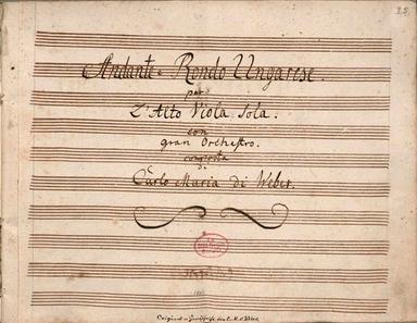 Andante e rondo ongarese, J.79