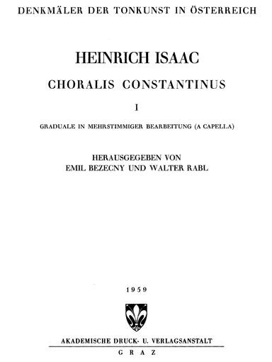 Choralis Constantinus I