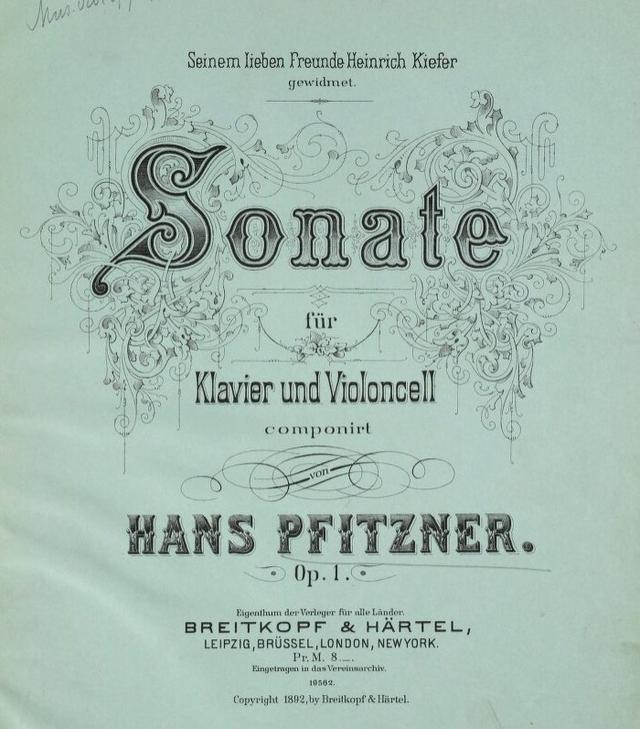 Cello Sonata, Op.1