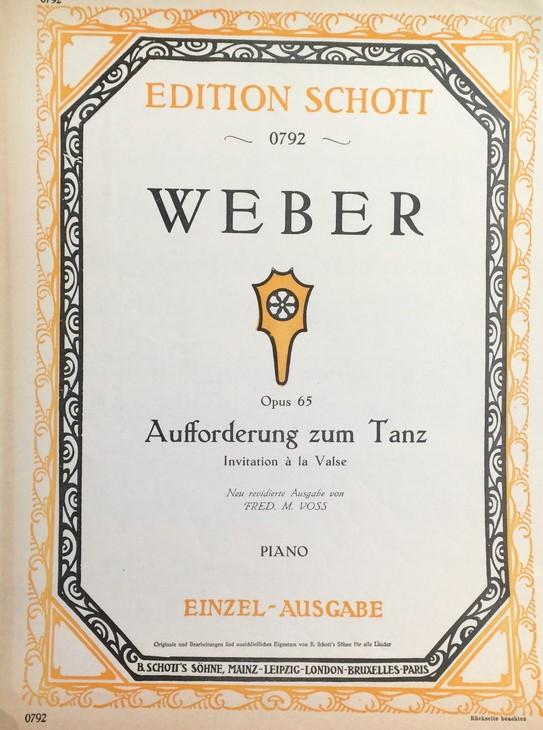 Aufforderung zum Tanze, Op.65