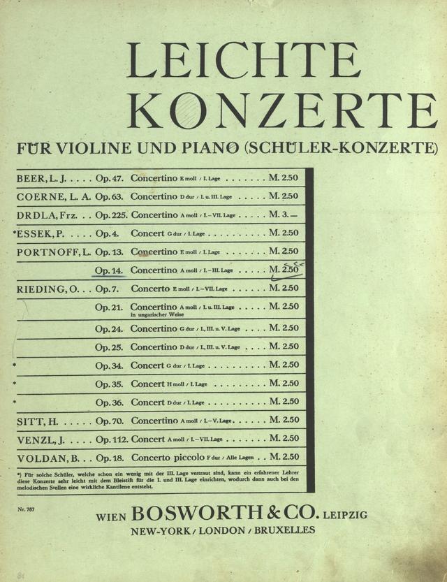Violin Concerto No.1, Op.34