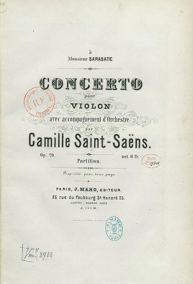 Violin Concerto No.1, Op.20