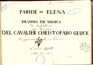 Paride ed Elena, Wq.39