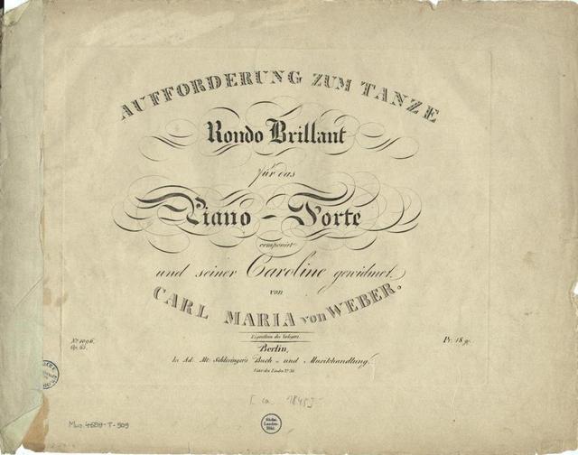 Aufforderung zum Tanze, Op.65