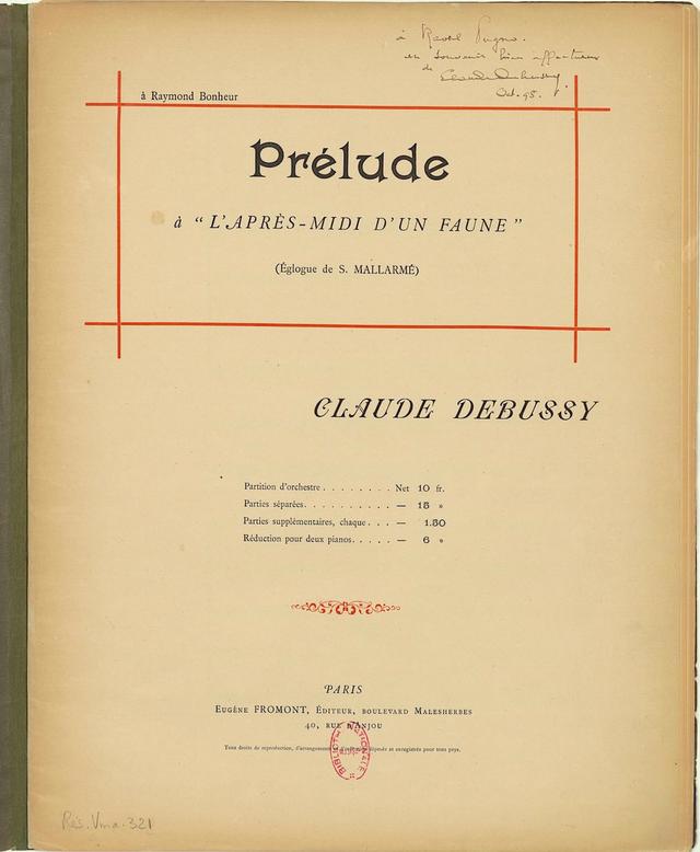 Prélude à l'après-midi d'un faune, CD 87