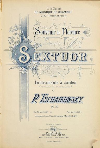 Souvenir de Florence, Op.70