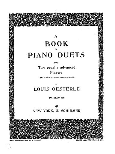 A Book of Piano Duets
