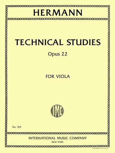 Technische Studien für Viola, Op.22