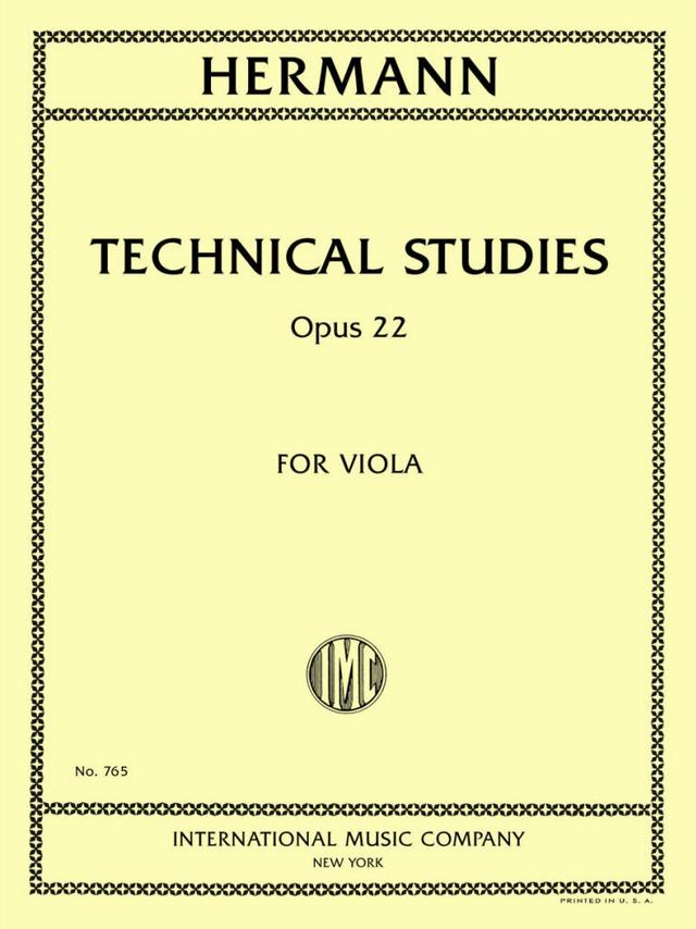 Technische Studien für Viola, Op.22