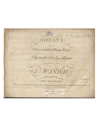 Clarinet Sonata in C major