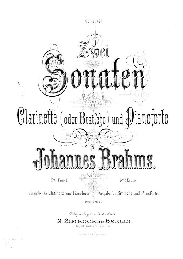 Clarinet Sonata No.1, Op.120 No.1