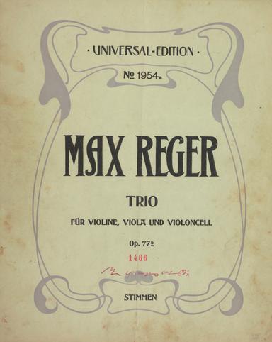 String Trio No.1, Op.77b