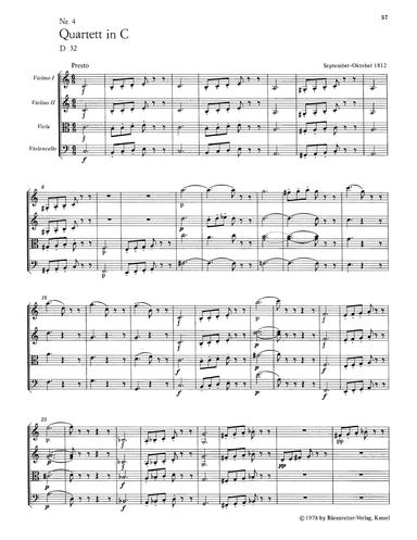 String Quartet in C major, D.32
