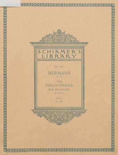 100 Violin Studies, Op.20