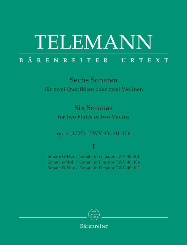6 Sonatas, TWV 40:101-106