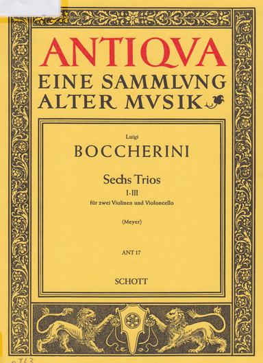 6 String Trios, G.101-106 (Op.34)