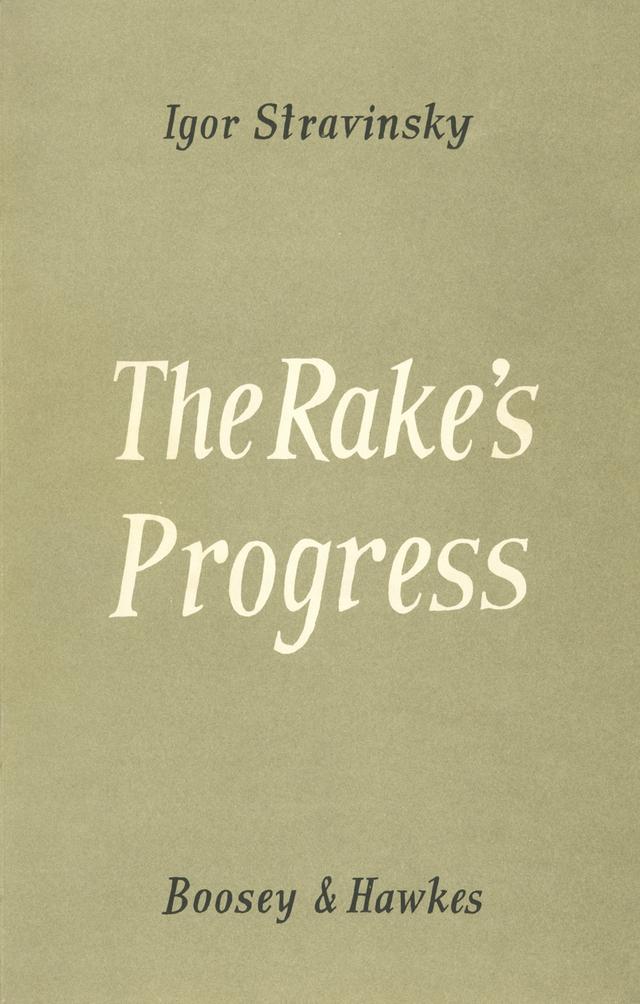 The Rake's Progress, K078